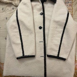 STAND STUDIO | Black & White Jacket | Size 40 (L) | Button-Up | Block Colors